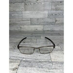 Oakley Metal Plate OX5038-0655 Brushed Chrome Gray Eyeglasses Frames 55-18 140